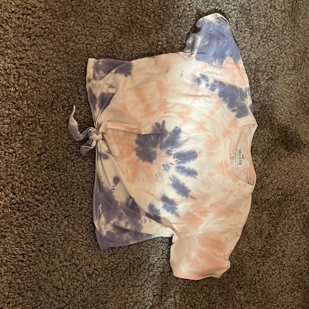 Tide dyed cropped t-shirt